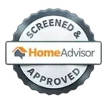 HomeAdvisor screened and approved air duct cleaning company badge